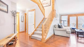 Televisión y chimenea