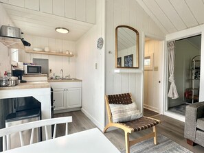 Microwave, coffee/tea maker, toaster, high chair - Beachfront Pet Friendly Tiny Home [Shoreline Bliss] (Tremont)