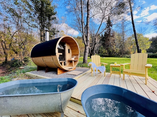 eBikes-Paddleboards-Sauna-Cold Plunge-HotTub-3m to Oquaga Creek SP-Arctic Lake!