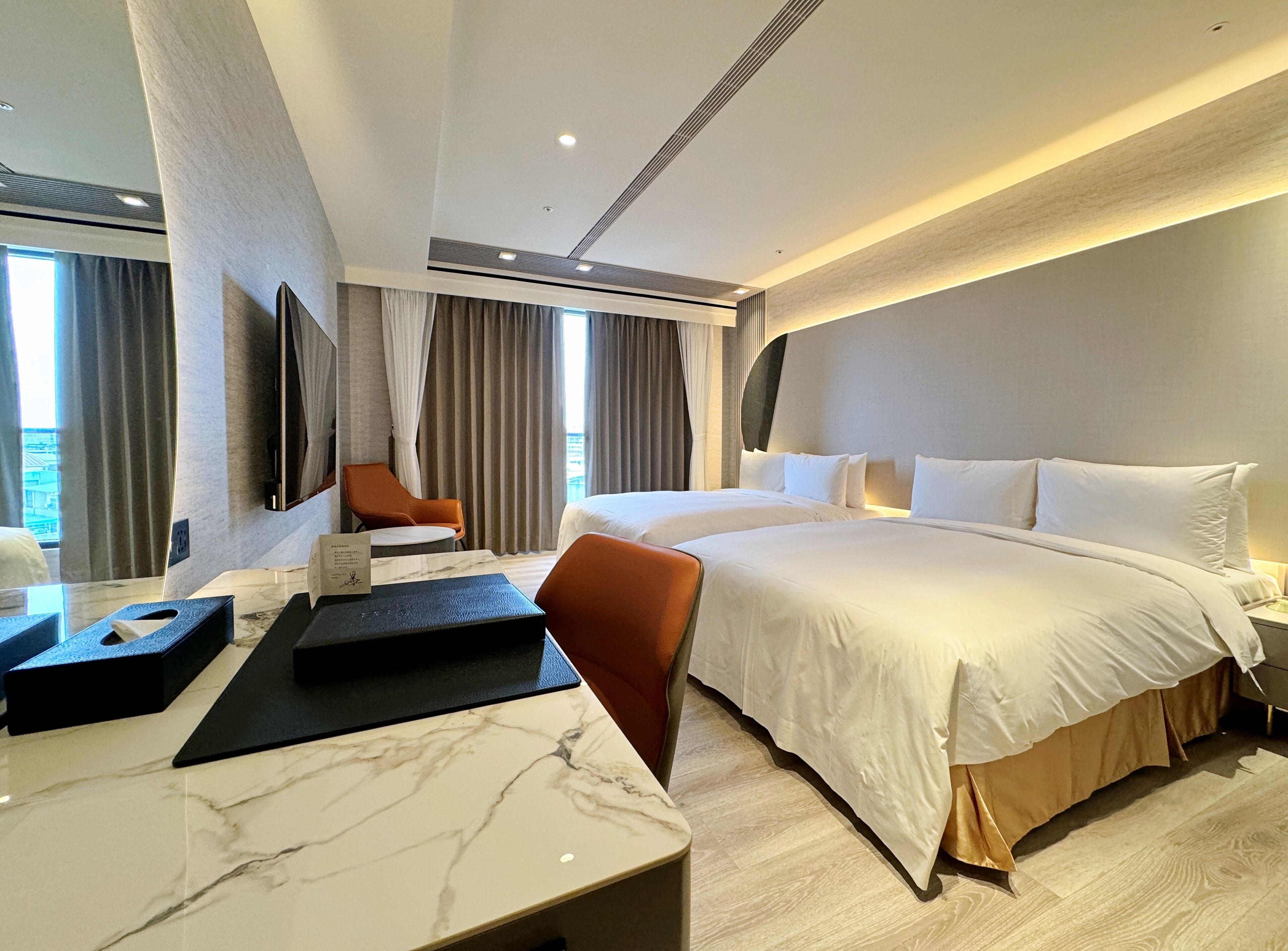 Classic-Vierbettzimmer, 2 Doppelbetten | Ausblick vom Zimmer