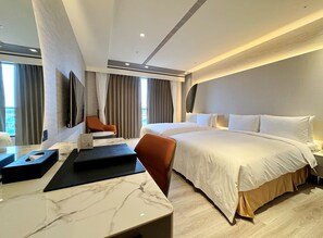 Classic Quadruple Room, 2 Double Beds | View from room - JingIn Hotel (Tainan)