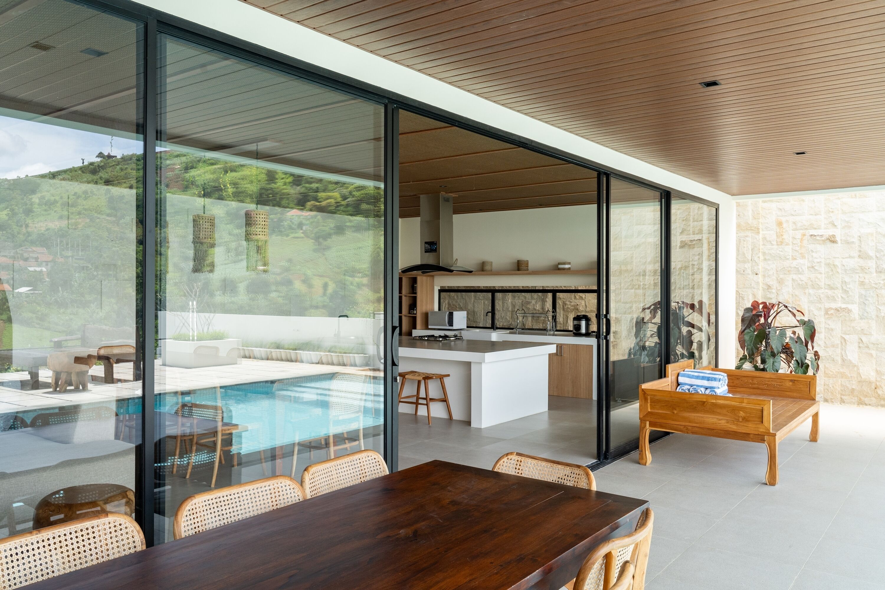 Villa | Living area | 42-inch Smart TV with cable channels