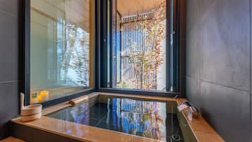 Design House | Bathroom | Separate tub and shower, deep soaking tub, rainfall showerhead