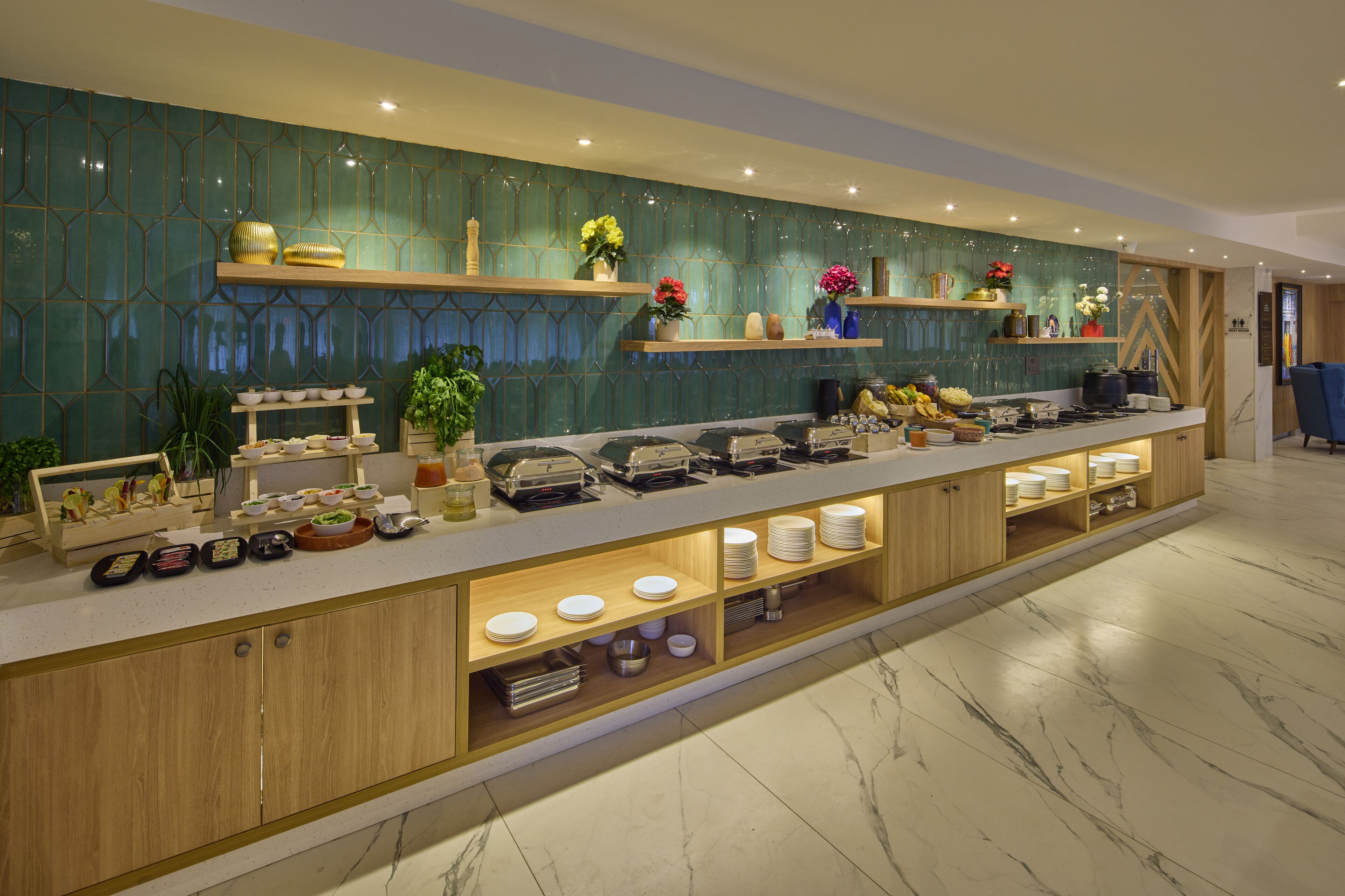Daily buffet breakfast for a fee