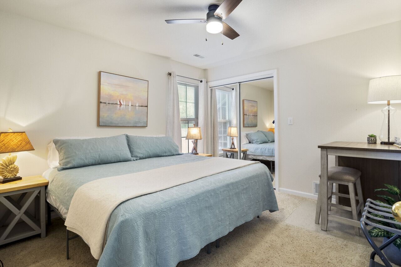 2 bedrooms, desk, free WiFi, bed sheets