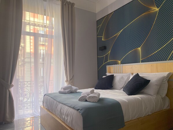 Quarto luxo | 1 quarto, lençóis italianos Frette, roupas de cama premium