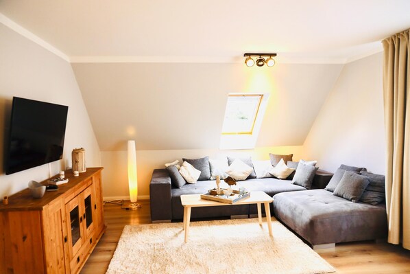 Fernseher, Videothek, Stereoanlage