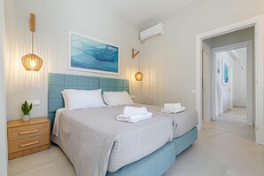 2 bedrooms, in-room safe, soundproofing, iron/ironing board