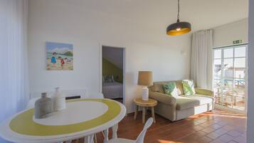 Appartement, vue mer | Coin séjour