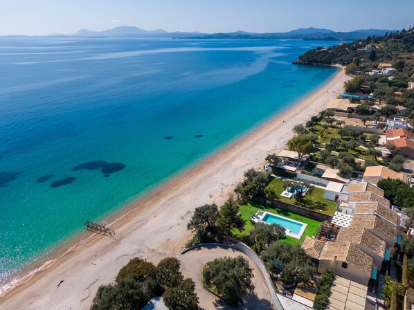 Beach nearby - Barbati Beachfront Pool Villa (Barbati)