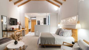 1 slaapkamer, een kluis op de kamer, een strijkplank/strijkijzer