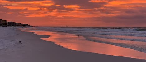 Aan het strand