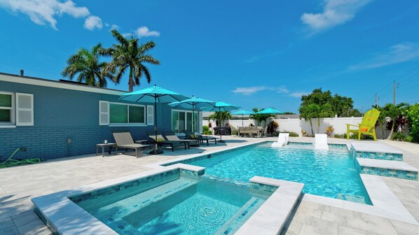 A heated pool