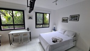 Apartamento Deluxe | 1 dormitorio, escritorio, wifi gratis y ropa de cama