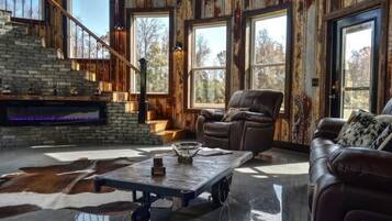 TV connectée, cheminée