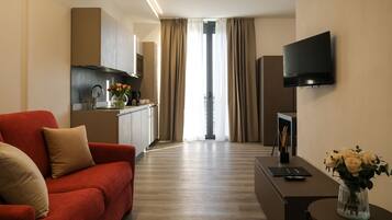 Familien-Vierbettzimmer | Hochwertige Bettwaren, Daunenbettdecken