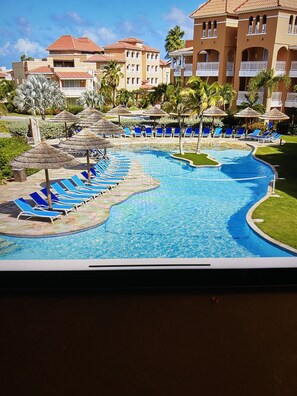 Pool - Divi village golf and beach resort..villa overlooking beach walking distance  (Oranjestad)