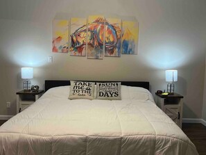 2 bedrooms, iron/ironing board, free WiFi, bed sheets