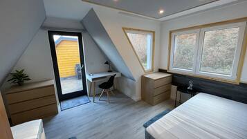 Family Apartment, 3 Bedrooms, Hot Tub, Hill View | In-room safe, individually decorated, individually furnished, free WiFi