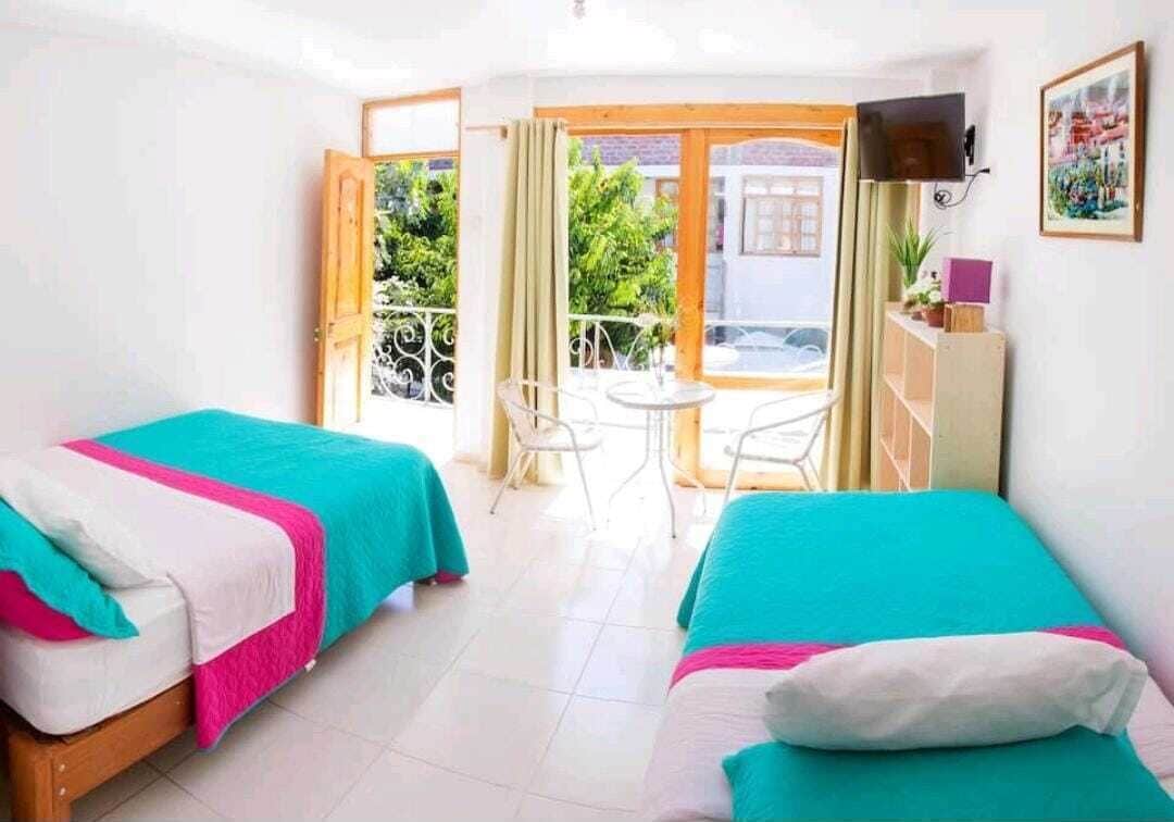 Premium bedding, down duvets, individually decorated, laptop workspace