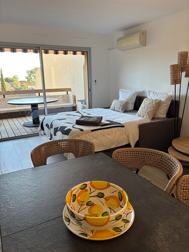Très bel appartement climatisé, St clair le LAVANDOU, entièrement rénové ❤️❤️