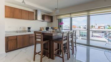 Superior Suite | Living area | 40-inch Smart TV with digital channels