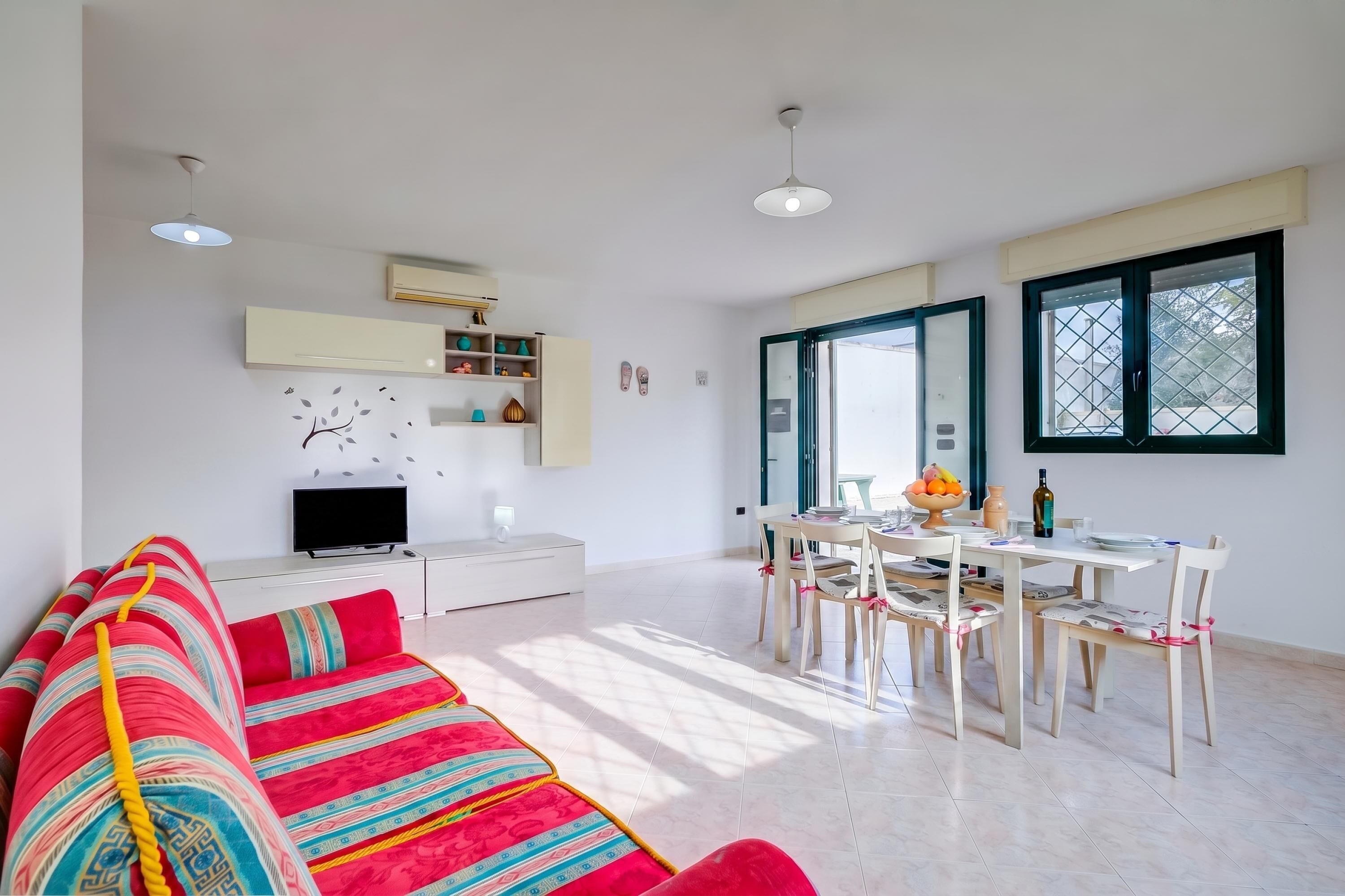 Standard House, 3 Bedrooms, Terrace (Villa Scianuli, Villa 250 meters from) | Living area | TV