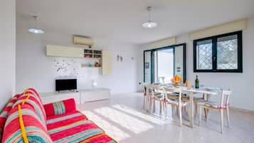 Standard House, 3 Bedrooms, Terrace (Villa Scianuli, Villa 250 meters from) | Living area | TV