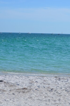 Sun-loungers, beach towels