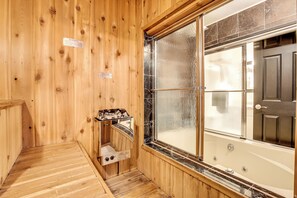 Hair dryer, towels - Iron River Retreat w/ Sauna: Walk to Ski Brule! (Iron River)