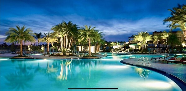 Indoor pool, outdoor pool