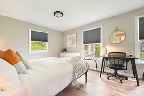 4 habitaciones, cuna de viaje, wifi gratis y ropa de cama