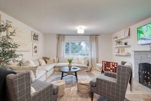 Smart TV, foosball, books