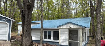 Snow is here over 3 feet -Snowmobile from your door - Scenic cottage on the lake