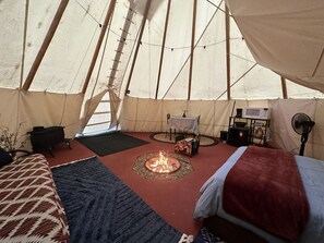 1 bedroom, WiFi, bed sheets - A teepee on 1200-acre ranch where secluded woods envelope the grounds.  (Steelville)
