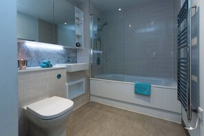 Towels, soap, toilet paper