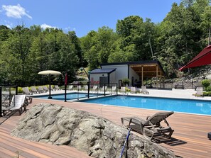 A heated pool