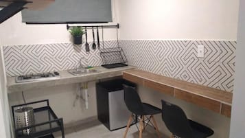 Habitación económica | Cocina privada | Microondas