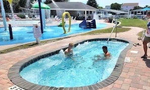 Indoor pool, outdoor pool