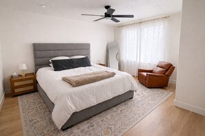 3 bedrooms, iron/ironing board, travel cot, WiFi