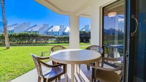Outdoor dining - First Floor, 10 Steps from the Pool & Ocean (New Smyrna Beach)