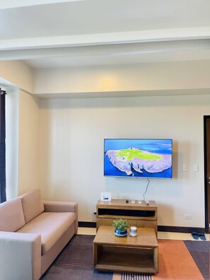Living area - condominium rentals at Mactan Newtown (Lapu-Lapu)
