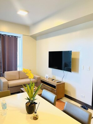 Living area - condominium rentals at Mactan Newtown (Lapu-Lapu)