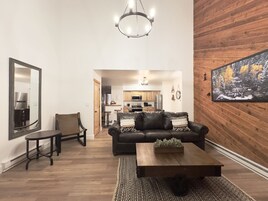 Condo, 2 Bedrooms, 2 Bathrooms | Living area | Smart TV, fireplace