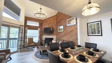 Condo, 2 Bedrooms, 2 Bathrooms | Living area | Smart TV, fireplace