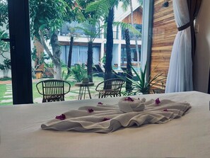 Deluxe Double Room, Pool View | Premium bedding, down comforters, memory foam beds, minibar - Tuong Vy Boutique Hotel (Phan Thiet)
