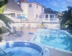 Pool - Elegant Estate Home 
Ocean/view .. balconies 
Garden/pool view 
lush greenery 

 (Tower Isle)