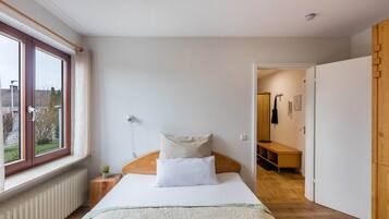 1 chambre, fer et planche Ă repasser, Wi-Fi gratuit, draps fournis