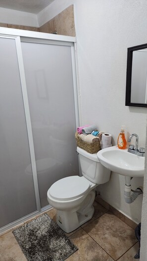 Towels, soap, toilet paper