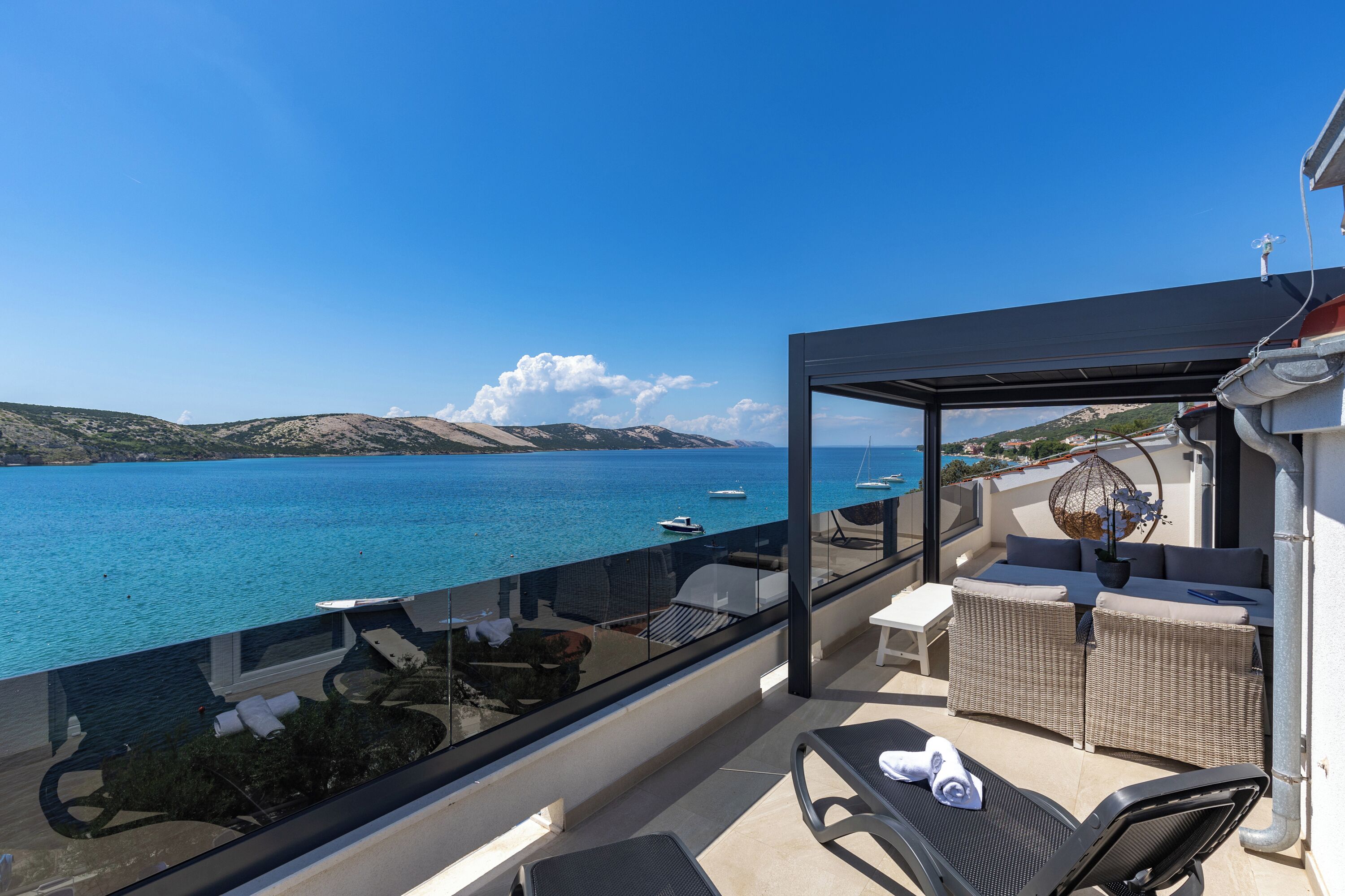 Family Apartment, Multiple Bedrooms, Sea Facing (Family Resort Santa Maria II) | Terrace/patio